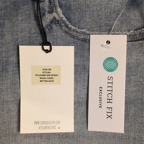 Cosmic Blue Love Shorts Denim Jorts Better Days Wash (Blue) Cut Offs 29 New