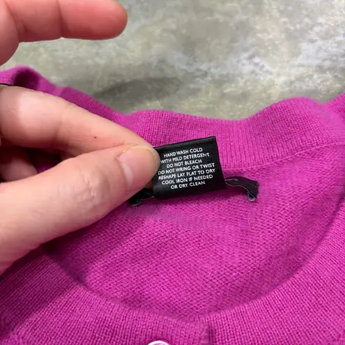 C by Bloomingdales Women Cashmere Cardigan Sweater Pink Button Sz XLCareer Comfy