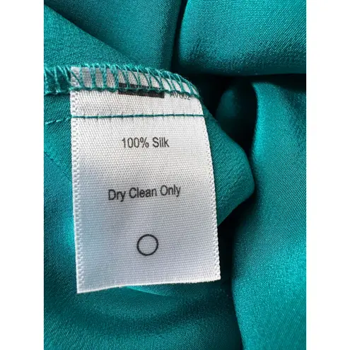 Amour Vert 100% Silk Mariam Marin Floral Midi Dress Size M (Made in USA)