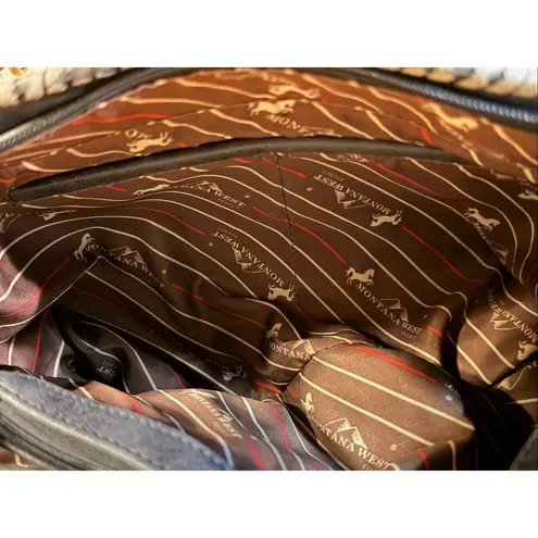 Montana West Western Studded Bronze Buckle Conceal Carry Purse (6198)