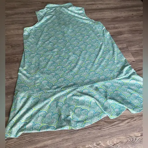 Caribbean Joe Blue and Green Swim Coverup