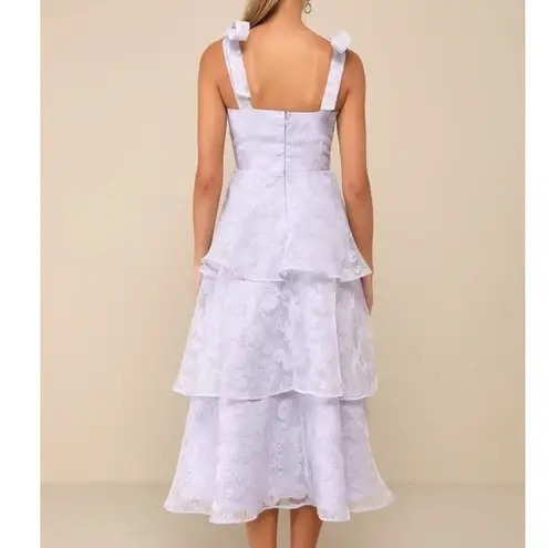 Lulus NWOT Glamorous Sweetie Lavender Burnout Tie