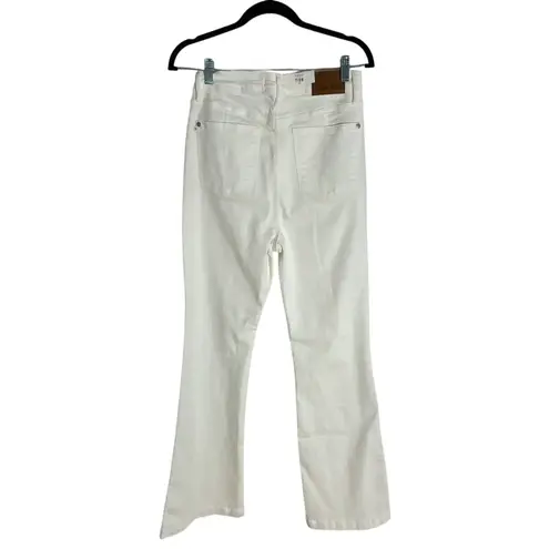 Judy Blue High Waist White Side Slit Slim Bootcut Denim Jeans NWT size 7/28