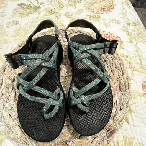 Chacos Chaco Classic Z/2 Sandals Teal Grey White Women's‎ Size 8