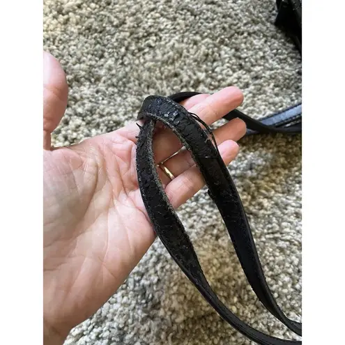 Spartina 449 Fabric Chevron Print Leather Linen Lined Shoudler Bag Womens Purse