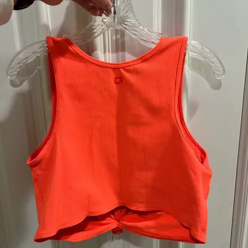 Gap Neon coral sports bra/crop top