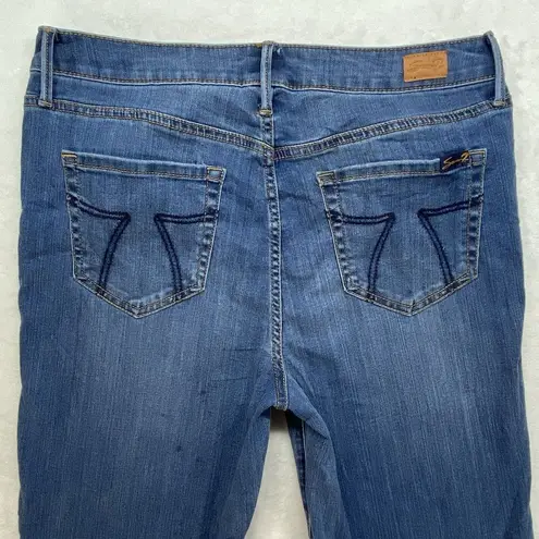 Seven 7 Jeans Womens 10 Tower Straight Crop Blue Jeans Dark Wash