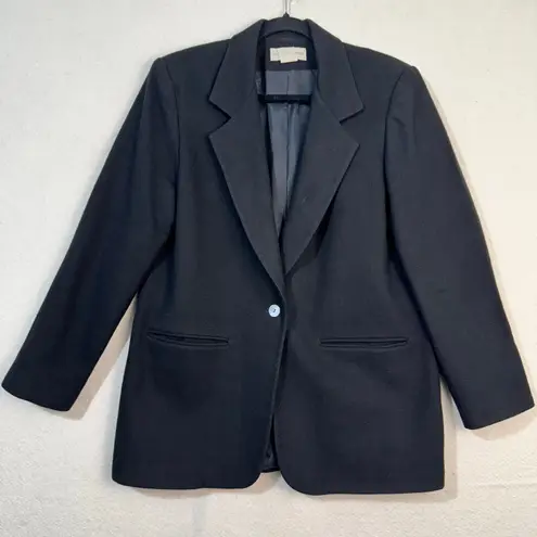 Cathy Daniels Cathy Daniel’s 90's VTG Black %100 Wool Blazer Jacket Women's 12 Dark Academia