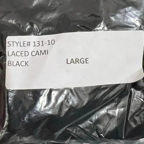 San Francisco City Lights Gypsy Lace Cami Tank Top Black Size L Large NEW