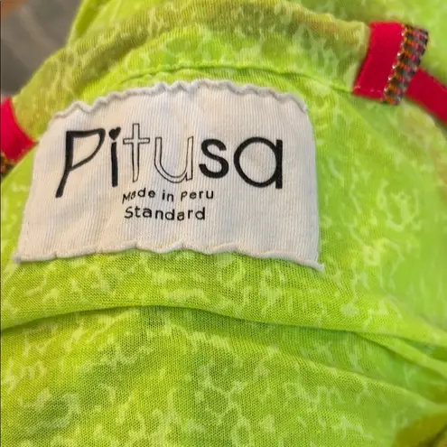 Pitusa Inca Lime Green Burnout Maxi Sundress Size undefined