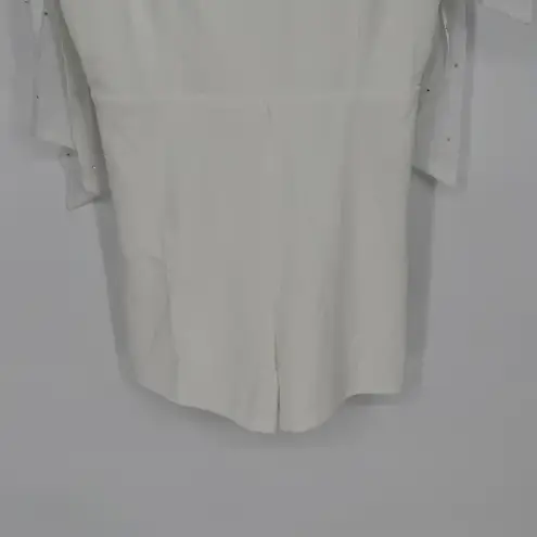 Lulus Certainly Aglow White Organza Pearl Tie