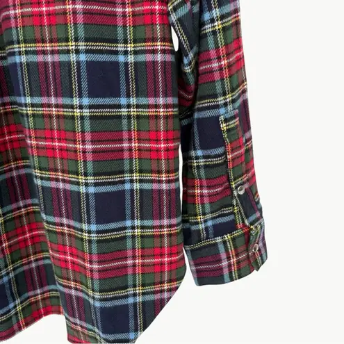 Sézane Max Long Sleeve Button Down Shirt | Sz 38 (US 6) | York Tartan Blue Plaid