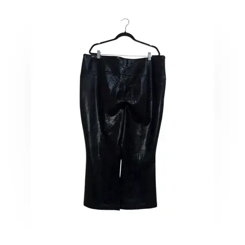 Liverpool NWT x NORDSTROM Stella Kick Flare Welt Pockets In Black Crackle 22W