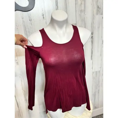 The cozy tee long sleeve top Red Size XS