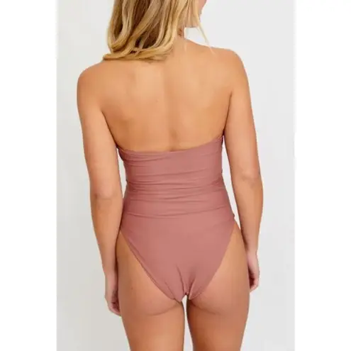Citrine Carson One Piece in Coffee Sz. M Tan Size M