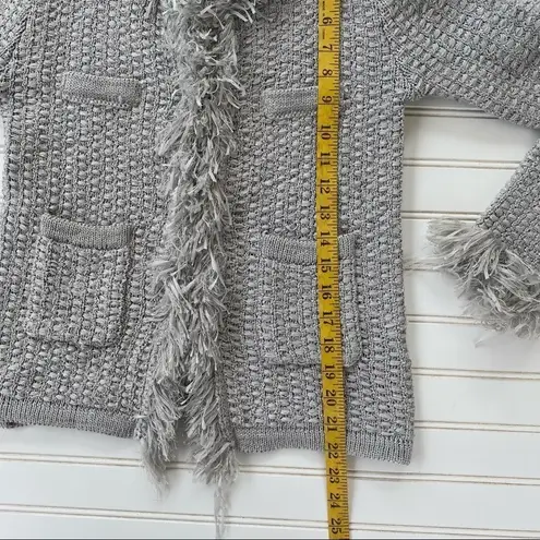 English Rose Shaggy gray sweater Size Small