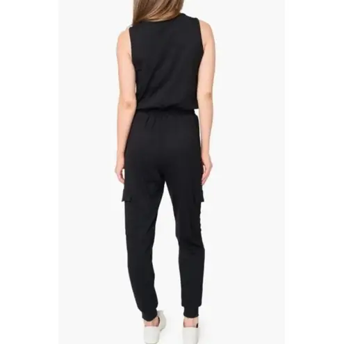 Little Black Cargo Jumpsuit Gibson Look S SPS22060GL NWT