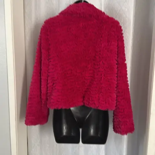 FEVER FAUX FUR JACKET SZ: S Pink