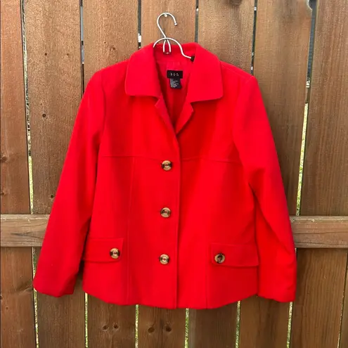 R.Q.T. Red Peacoat Size 12