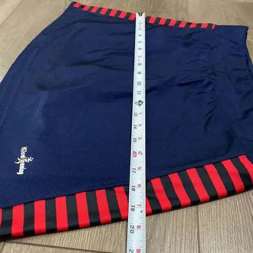 iGlow Running Skirt Red Blue High Rise Pocket Tennis Golf Skirt Skort Size M Size M
