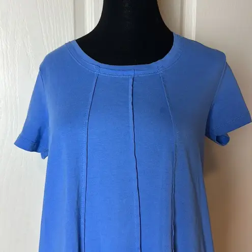 VTG ESSENTIALS BLUE BASIC TEE SHIRT DRESS SUMMER