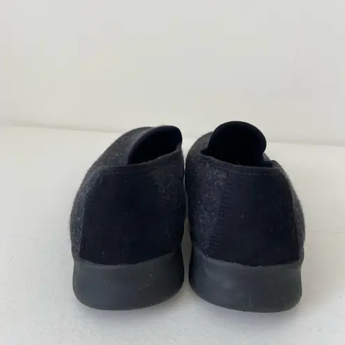 NWOT Lands’ End women’s black/dark gray wool blend slip on comfort step loafers Black Size 9