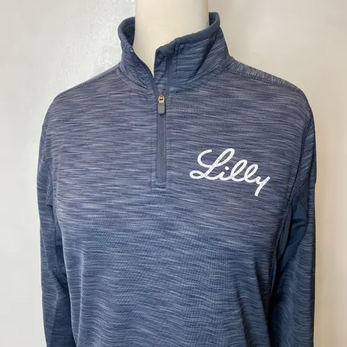 Elevate Womens Blue Pullover Shirt Size Medium Long Sleeve Activewear