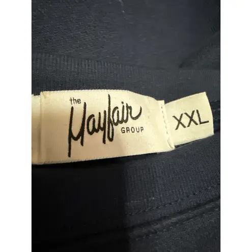 Mayfair Pat On The Back Blue Embroidered Long Sleeve Sweatshirt Sweater Top XXL