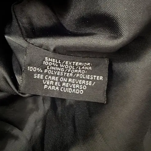 Vintage Donny Brook 100% Wool Long Trench Coat Gray Old Money City Classic 10