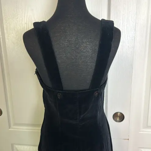 90s VTG GUESS BLACK VELVET STRUCTURED MAXI DRESS GOWN