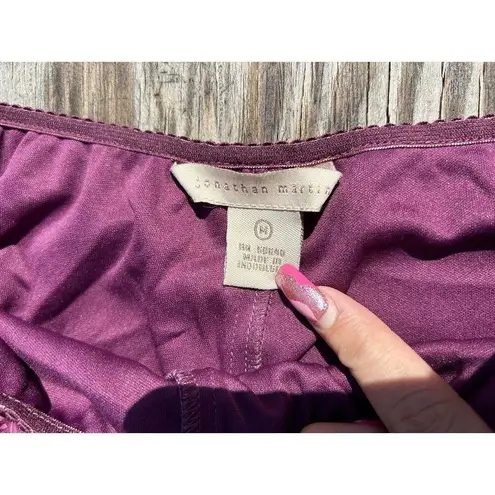 Jonathan Martin Skirt Size Medium Lined Polyester Purple Fairy Boho Y2k Cottage