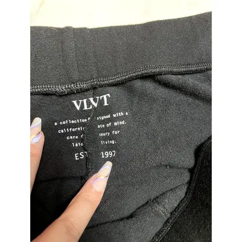 Vlvt Striped Jogger Sweatpants in Black with Red/Blue Stripes Size Medium