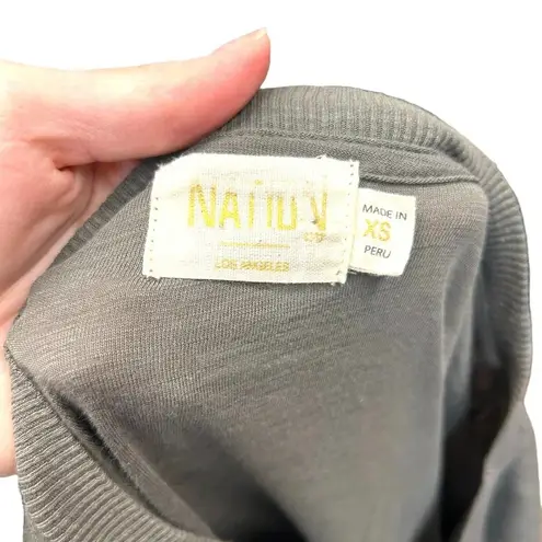 Nation Ltd Nation LTD Giselle Cropped Tee Small Gray Pima Cotton Size XS