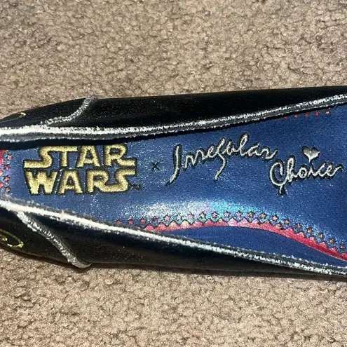 Irregular Choice Star Wars Darth Vader I Am Your Father Flat Loafer Black 8.5