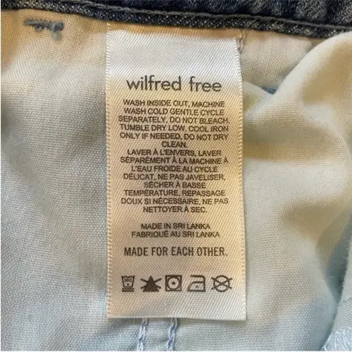 Wilfred Aritzia High Rise Wide Leg Jean in Ocean Medium Blue Size 0 XS