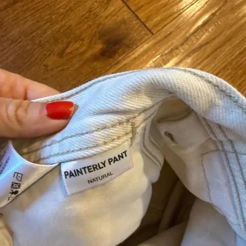 AMO painterly pant natural cotton high rise jeans size 26