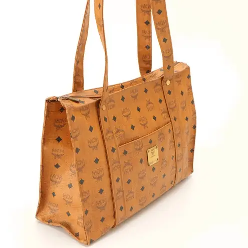 MCM VINTAGE HERITAGE TOTE BAG IN COGNAC VISETOS CANVAS R8909