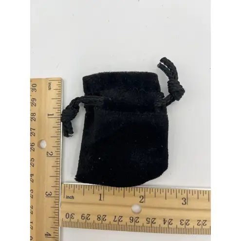Small Black Velvet Drawstring Pouch For Jewelry Dice & Trinkets A564