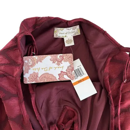 Band of the Free Merlot Burgundy Maxi Slip Dress Women’s Size Small NWT Red