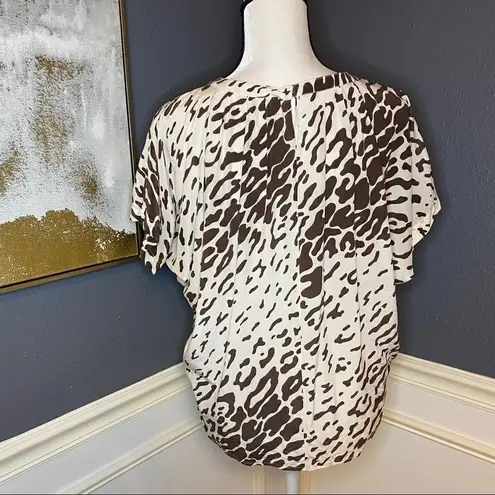 Escada animal print leopard/cheetah blouse Brown Size undefined