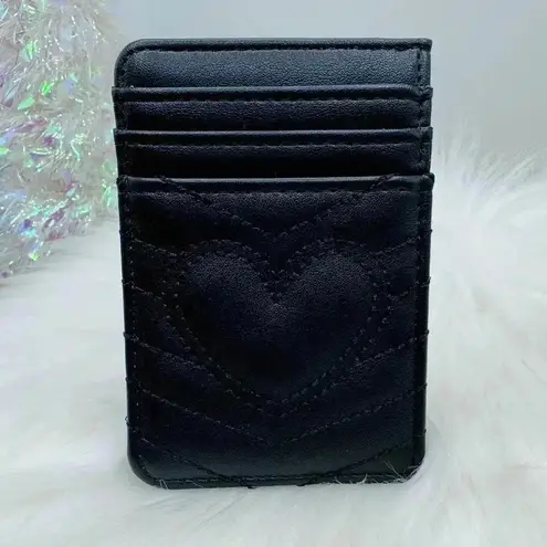 Black Love Heart Card Holder