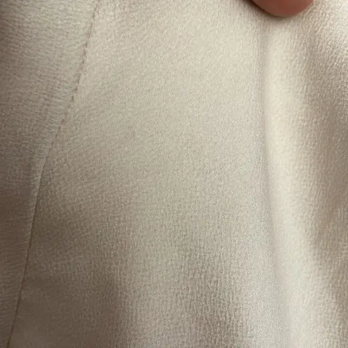 Banana Republic Beige Long Tie Sleeve V-Neck Blouse Size XS