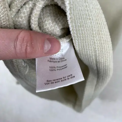 Mountain Khaki Cream Quarter Snap Pullover Long Sleeve Sweatshirt Size Medium