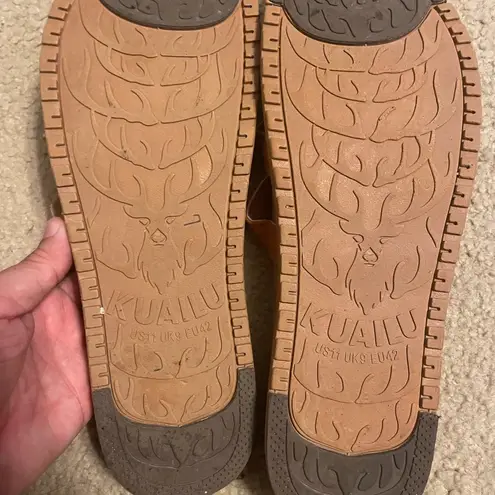 KuaiLu women’s orthotic slide sandals arch support comfort slip on size 11 Tan