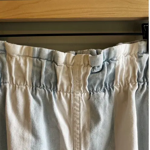 Vintage Gitano Striped High Waist Denim Pants Elastic Waistband Casual Jeans 16 Blue