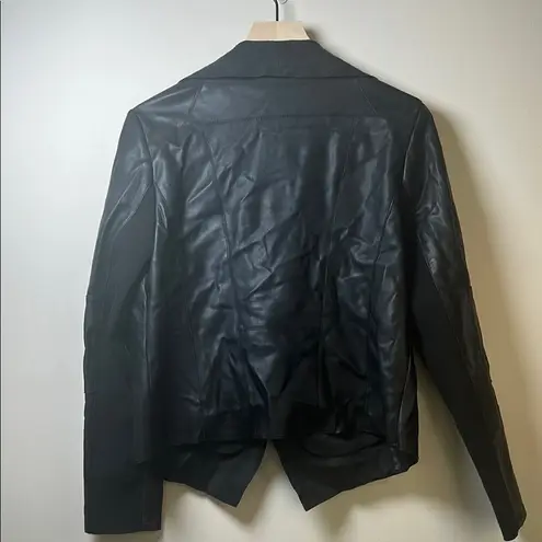 Bagatelle Black Faux Leather Jacket Size Large