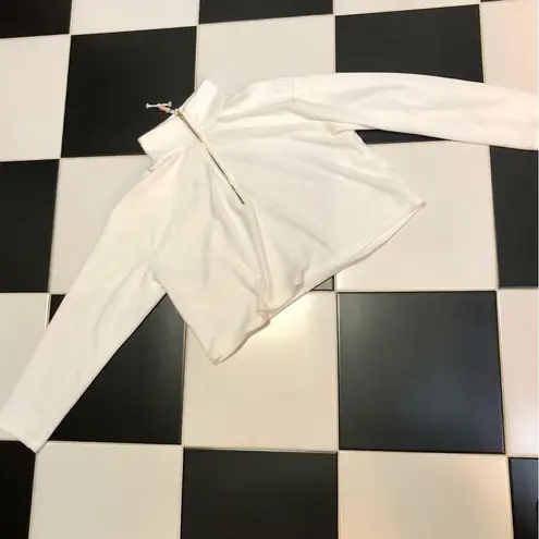 Stoney Clover Lane NWOT x Target Collab White Half Zip Terrycloth Sweatshirt M