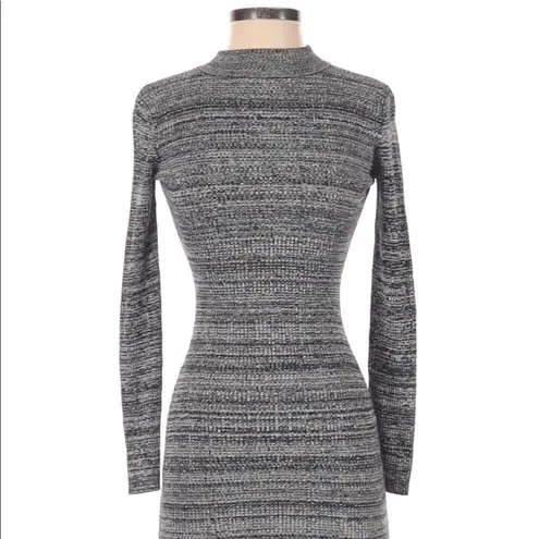 Say What? Say What size small grey mock neck mini sweater dress