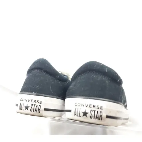 Converse  All Star black canvas denim sneakers sz 10