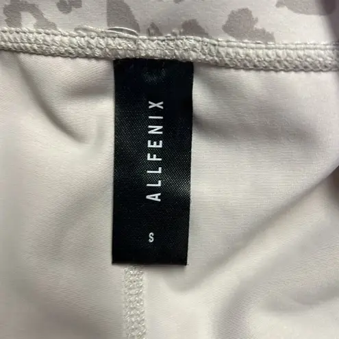 Allfenix Leopard Print Neutral Full Length Workout Leggings Athleisure Size S